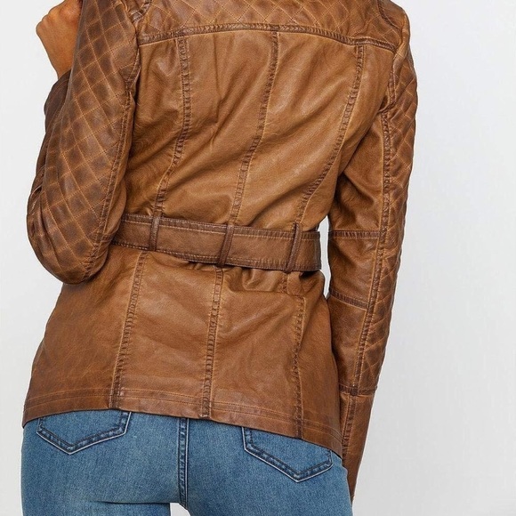 Scully Womens Brown Polyester Faux Fur Jacket - Picture 4 of 11